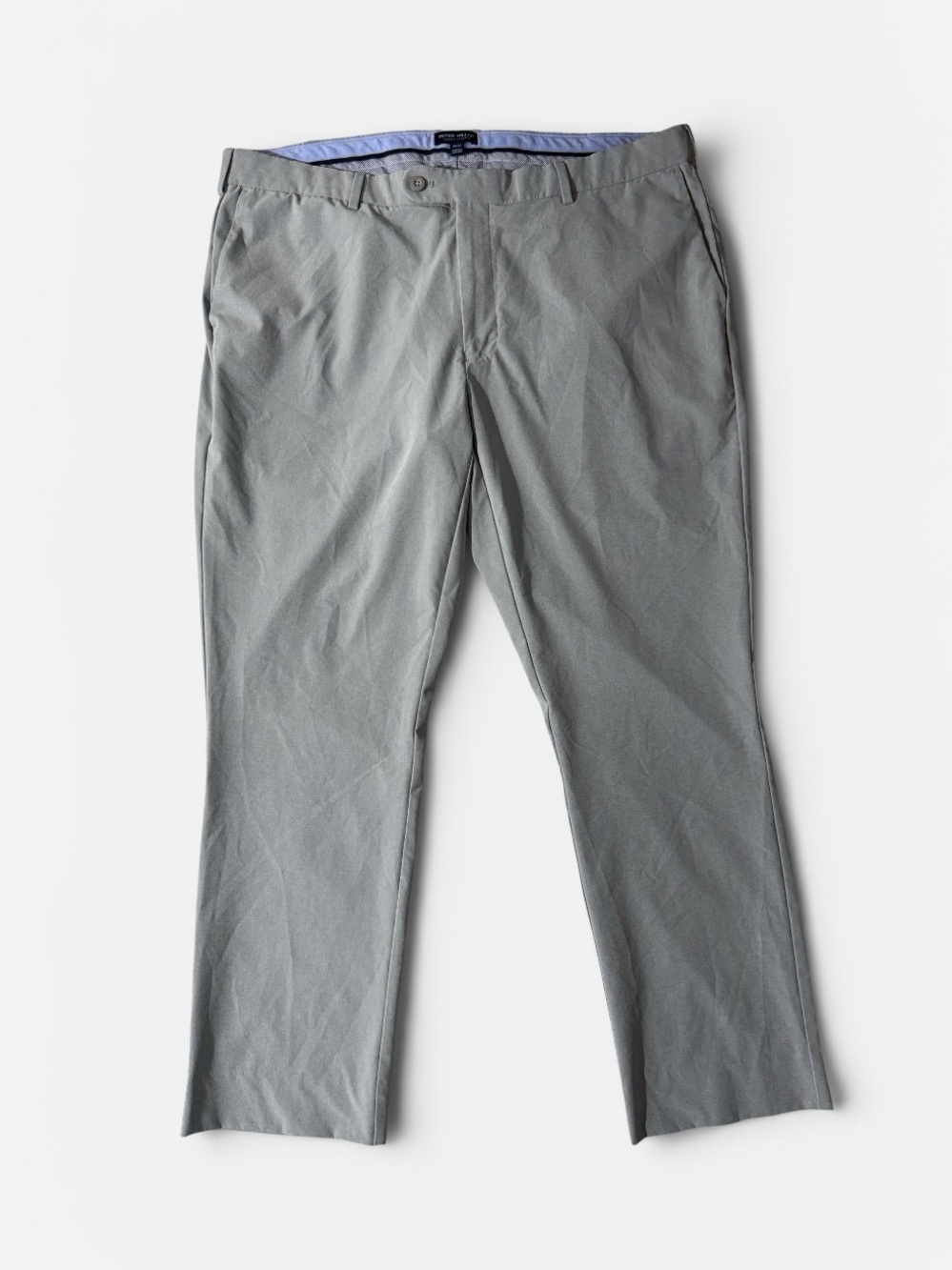 Peter Millar mens 40x29 stone gray performance collection golf pants EUC